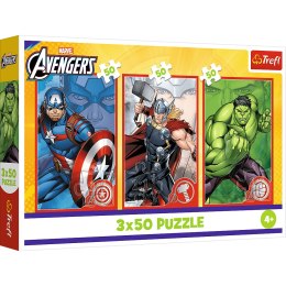 Trefl Puzzle Puzzle - 3x50 - Twój bohater / Disney Marvel The Avengers Trefl 34891