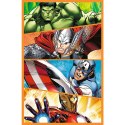 Trefl Puzzle Puzzle - 3x80 - Dni pełne akcji - Disney Marvel The Avengers Trefl 34883