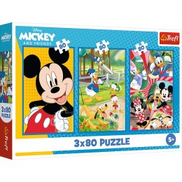 Trefl Puzzle Puzzle - 3x80 - Ekipa Myszki Miki Trefl 34887