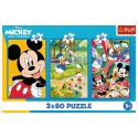 Trefl Puzzle Puzzle - 3x80 - Ekipa Myszki Miki Trefl 34887