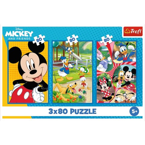 Trefl Puzzle Puzzle - 3x80 - Ekipa Myszki Miki Trefl 34887 Trefl Puzzle Puzzle - 3x80 - Ekipa Myszki Miki Trefl 34887