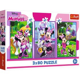 Trefl Puzzle Puzzle - 3x80 - Minnie i przyjaciele - Disney Minnie Trefl 34889