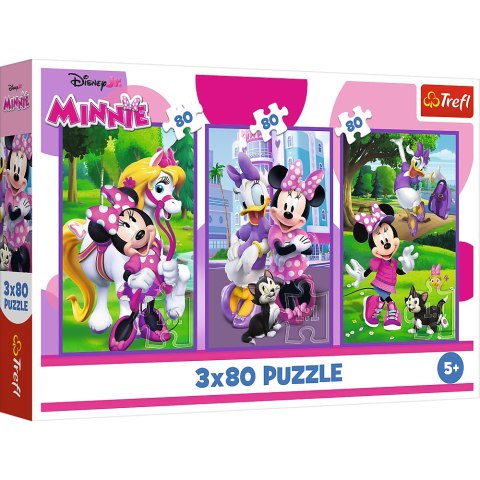 Trefl Puzzle Puzzle - 3x80 - Minnie i przyjaciele - Disney Minnie Trefl 34889 Trefl Puzzle Puzzle - 3x80 - Minnie i przyjaciele - Disney Minnie Trefl 34889