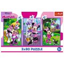 Trefl Puzzle Puzzle - 3x80 - Minnie i przyjaciele - Disney Minnie Trefl 34889