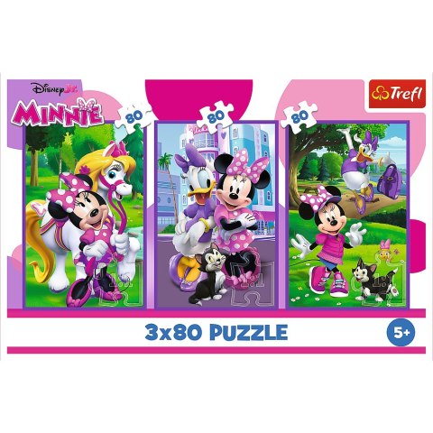 Trefl Puzzle Puzzle - 3x80 - Minnie i przyjaciele - Disney Minnie Trefl 34889 Trefl Puzzle Puzzle - 3x80 - Minnie i przyjaciele - Disney Minnie Trefl 34889