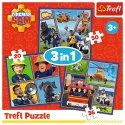 Trefl Puzzle Puzzle "3in1" - Dzień Strażaka Sama Trefl 34868