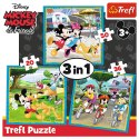 Trefl Puzzle Puzzle - 3w1 - Myszka Miki z przyjaciółmi Trefl 34846