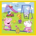 Trefl Puzzle Puzzle - 3w1 - Wesoły dzień Peppy - Peppa Pig Trefl 34849