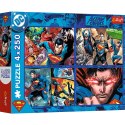 Trefl Puzzle Puzzle - 4x250 - Odwaga Supermana - Warner Superman Trefl 13340