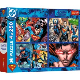 Trefl Puzzle Puzzle - 4x250 - Odwaga Supermana - Warner Superman Trefl 13340