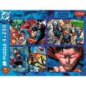 Trefl Puzzle Puzzle - 4x250 - Odwaga Supermana - Warner Superman Trefl 13340