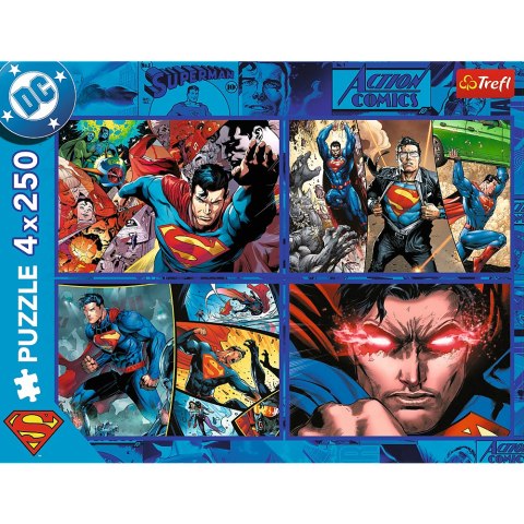 Trefl Puzzle Puzzle - 4x250 - Odwaga Supermana - Warner Superman Trefl 13340 Trefl Puzzle Puzzle - 4x250 - Odwaga Supermana - Warner Superman Trefl 13340