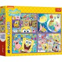 Trefl Puzzle Puzzle - 4x250 - Szalony świat Sponge Boba Trefl 13342