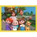 Trefl Puzzle Puzzle - "4w1 (12, 15, 20, 24)" - Cocomelon, Poznaj bohaterów Trefl 34647