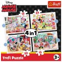 Trefl Puzzle Puzzle - 4w1 (12, 15, 20, 24) - Minnie z przyjaciółmi / Disney Minnie 34355