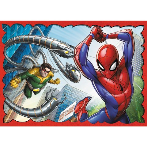Trefl Puzzle Puzzle - 4w1 - Bohaterski Spider-Man Trefl 34384 Trefl Puzzle Puzzle - 4w1 - Bohaterski Spider-Man Trefl 34384