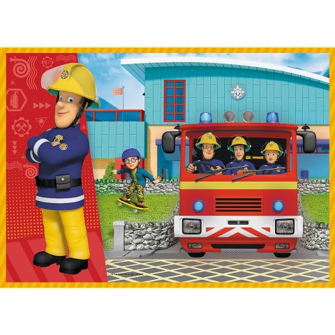 Trefl Puzzle Puzzle - "4w1" - Odważny Strażak Sam Trefl 34387 Trefl Puzzle Puzzle - "4w1" - Odważny Strażak Sam Trefl 34387