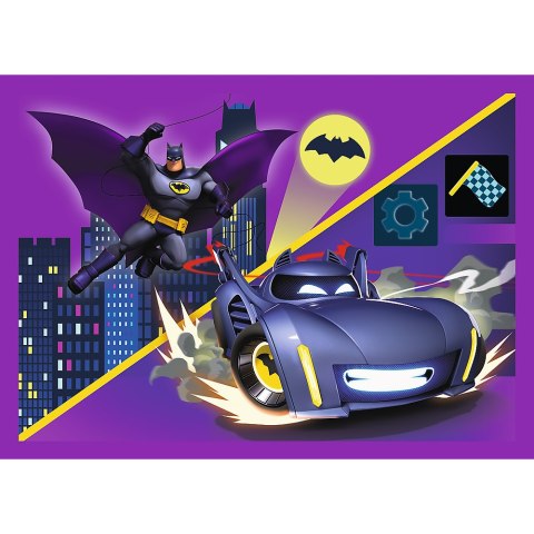 Trefl Puzzle Puzzle - 4w1 - Poznaj Batwheels - Warner Batwheels 34658 Trefl Puzzle Puzzle - 4w1 - Poznaj Batwheels - Warner Batwheels 34658