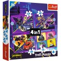 Trefl Puzzle Puzzle - 4w1 - Poznaj Batwheels - Warner Batwheels 34658
