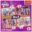 Trefl Puzzle Puzzle - 4w1 - Poznaj kucyki Pony My Little Pony Trefl 34624