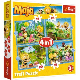 Trefl Puzzle Puzzle - 4w1 - Przygody Pszczółki Mai Trefl 34356