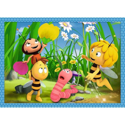 Trefl Puzzle Puzzle - 4w1 - Przygody Pszczółki Mai Trefl 34356 Trefl Puzzle Puzzle - 4w1 - Przygody Pszczółki Mai Trefl 34356