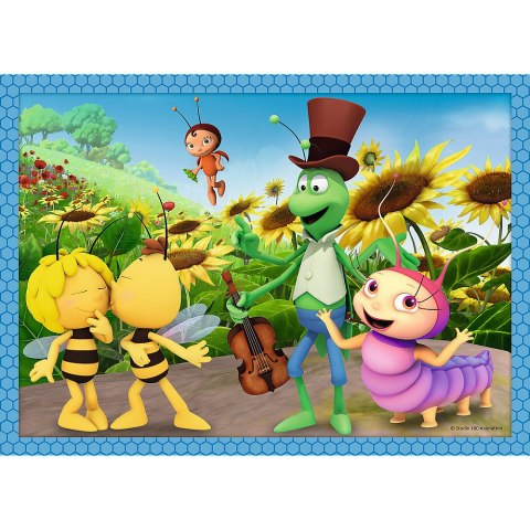 Trefl Puzzle Puzzle - 4w1 - Przygody Pszczółki Mai Trefl 34356 Trefl Puzzle Puzzle - 4w1 - Przygody Pszczółki Mai Trefl 34356