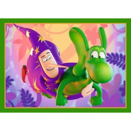 Trefl Puzzle Puzzle - 4w1 Świat Smoka Diplodoka- Human Film Smok Diplodok 34663