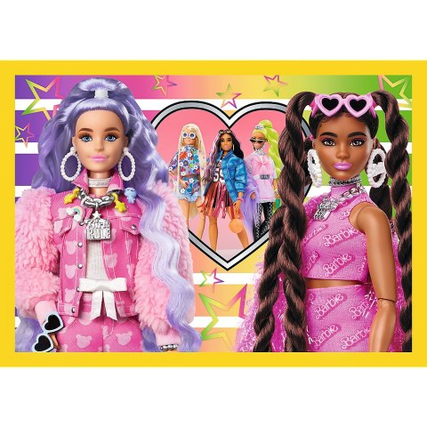 Trefl Puzzle Puzzle - 4w1 - Wesoły świat Barbie / Mattel, Barbie 34626 Trefl Puzzle Puzzle - 4w1 - Wesoły świat Barbie / Mattel, Barbie 34626