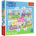 Trefl Puzzle Puzzle - "4w1" - Wspomnienia z wakacji / Peppa Pig Trefl 34359