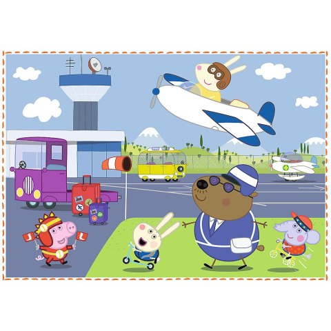 Trefl Puzzle Puzzle - "4w1" - Wspomnienia z wakacji / Peppa Pig Trefl 34359 Trefl Puzzle Puzzle - "4w1" - Wspomnienia z wakacji / Peppa Pig Trefl 34359