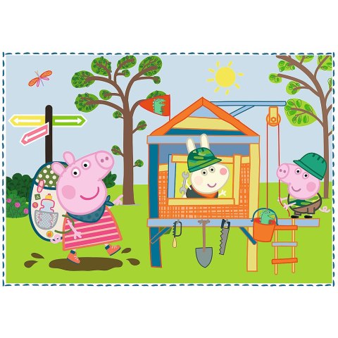 Trefl Puzzle Puzzle - "4w1" - Wspomnienia z wakacji / Peppa Pig Trefl 34359 Trefl Puzzle Puzzle - "4w1" - Wspomnienia z wakacji / Peppa Pig Trefl 34359