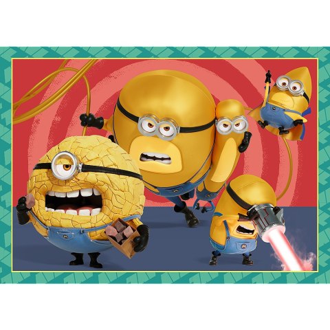 Trefl Puzzle Puzzle - 4w1 - Zwariowane Minionki Trefl 34648 Trefl Puzzle Puzzle - 4w1 - Zwariowane Minionki Trefl 34648