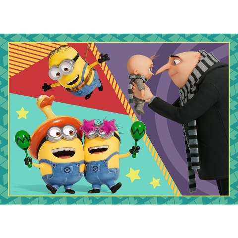 Trefl Puzzle Puzzle - 4w1 - Zwariowane Minionki Trefl 34648 Trefl Puzzle Puzzle - 4w1 - Zwariowane Minionki Trefl 34648