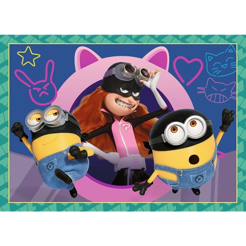 Trefl Puzzle Puzzle - 4w1 - Zwariowane Minionki Trefl 34648 Trefl Puzzle Puzzle - 4w1 - Zwariowane Minionki Trefl 34648