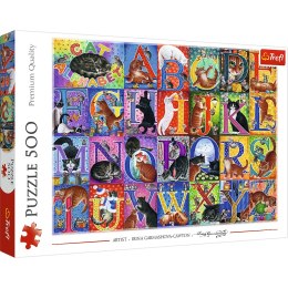 Trefl Puzzle Puzzle - 500 - Koci alfabet Trefl 37527
