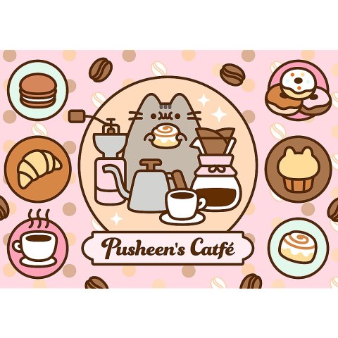 Trefl Puzzle Puzzle - 500 - Pusheen w kawiarni Trefl 37528 Trefl Puzzle Puzzle - 500 - Pusheen w kawiarni Trefl 37528