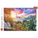 Trefl Puzzle Puzzle 500 el. Widok na zamek Neuschwanstein, Niemcy Trefl 37427