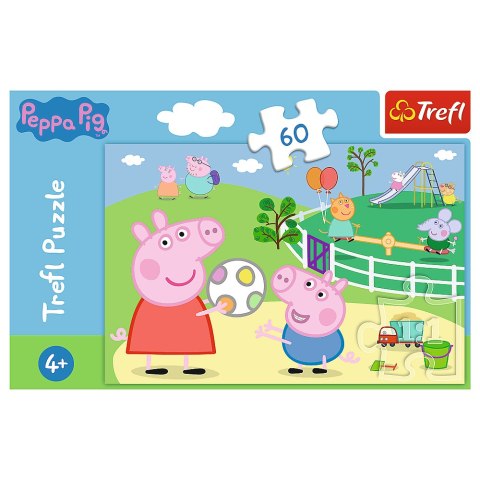 Trefl Puzzle Puzzle - 60 - Zabawy w gronie przyjaciół - Peppa Pig 17356 Trefl Puzzle Puzzle - 60 - Zabawy w gronie przyjaciół - Peppa Pig 17356