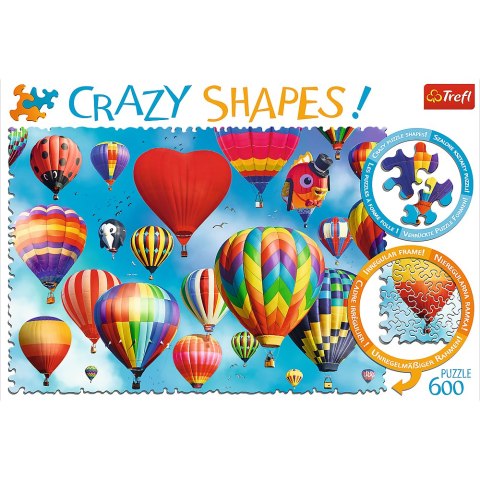 Trefl Puzzle Puzzle - 600 Crazy Shapes - Kolorowe balony 11112 Trefl Puzzle Puzzle - 600 Crazy Shapes - Kolorowe balony 11112