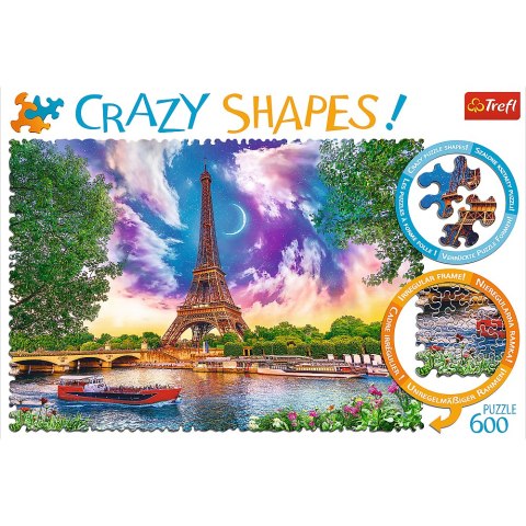 Trefl Puzzle Puzzle - 600 Crazy Shapes - Niebo nad Paryżem 11115 Trefl Puzzle Puzzle - 600 Crazy Shapes - Niebo nad Paryżem 11115