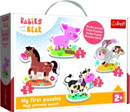 Trefl Puzzle Puzzle - Baby Classic - Na farmie - KAZSTUDIO SA Bobaski i Miś 36127