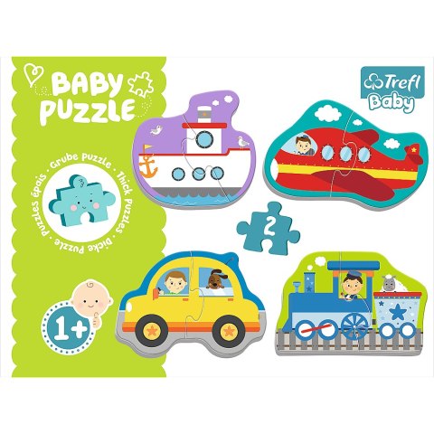 Trefl Puzzle Puzzle - Baby Classic - Pojazdy transportowe / Trefl Baby 36075 Trefl Puzzle Puzzle - Baby Classic - Pojazdy transportowe / Trefl Baby 36075