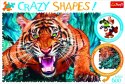Trefl Puzzle Puzzle Crazy Shapes 600 el. Oko w oko z tygrysem Trefl 11110