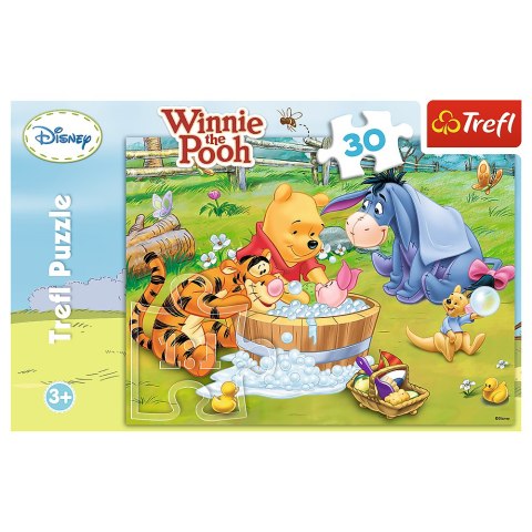 Trefl Puzzle Puzzle Disney Kubuś Puchatek 30 el. Kąpiel Prosiaczka 18198 Trefl Puzzle Puzzle Disney Kubuś Puchatek 30 el. Kąpiel Prosiaczka 18198