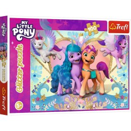 Trefl Puzzle Puzzle Glitter 100 el. My Little Pony Błyszczące kucyki Trefl 14831