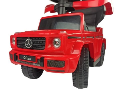 LEAN CARS Jeździk Mercedes G-Class 653 Czerwony z Pchaczem Dźwięk Silnika i Klaksonu LEAN CARS Jeździk Mercedes G-Class 653 Czerwony z Pchaczem Dźwięk Silnika i Klaksonu