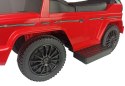 LEAN CARS Jeździk Mercedes G-Class 653 Czerwony z Pchaczem Dźwięk Silnika i Klaksonu