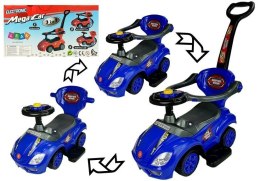 LEAN CARS Jeździk z Pchaczem Mega Car 3w1 Niebieski