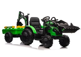 LEAN CARS Koparka Z Naczepą Na Akumulator SX2068 Zielona